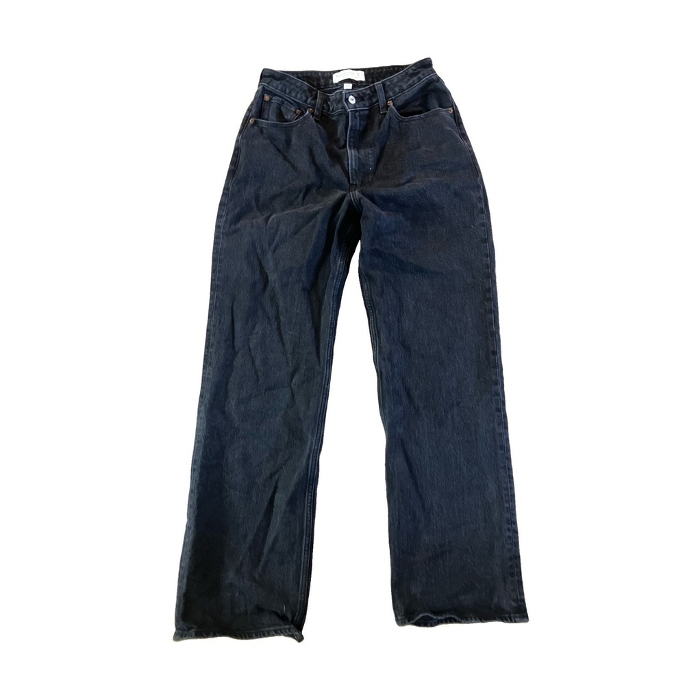 Abercrombie & Fitch Curve Love 90s Relaxed Jean High Rise Washed Black 28 - 6R